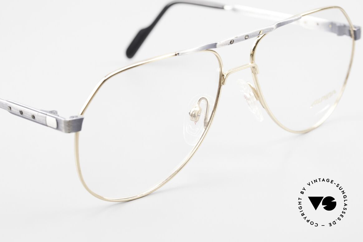 Alpina M1F770 Vintage Brille Pilotenstil 90er, ungetragen (wie alle unsere VINTAGE Fassungen), Passend für Herren