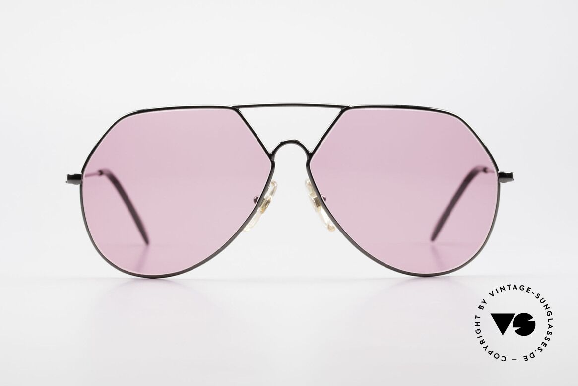 Alpina TR6 Alte 80er Aviator Brille Pink, mal eine etwas andere Aviator- oder Pilotenbrille, Passend für Herren