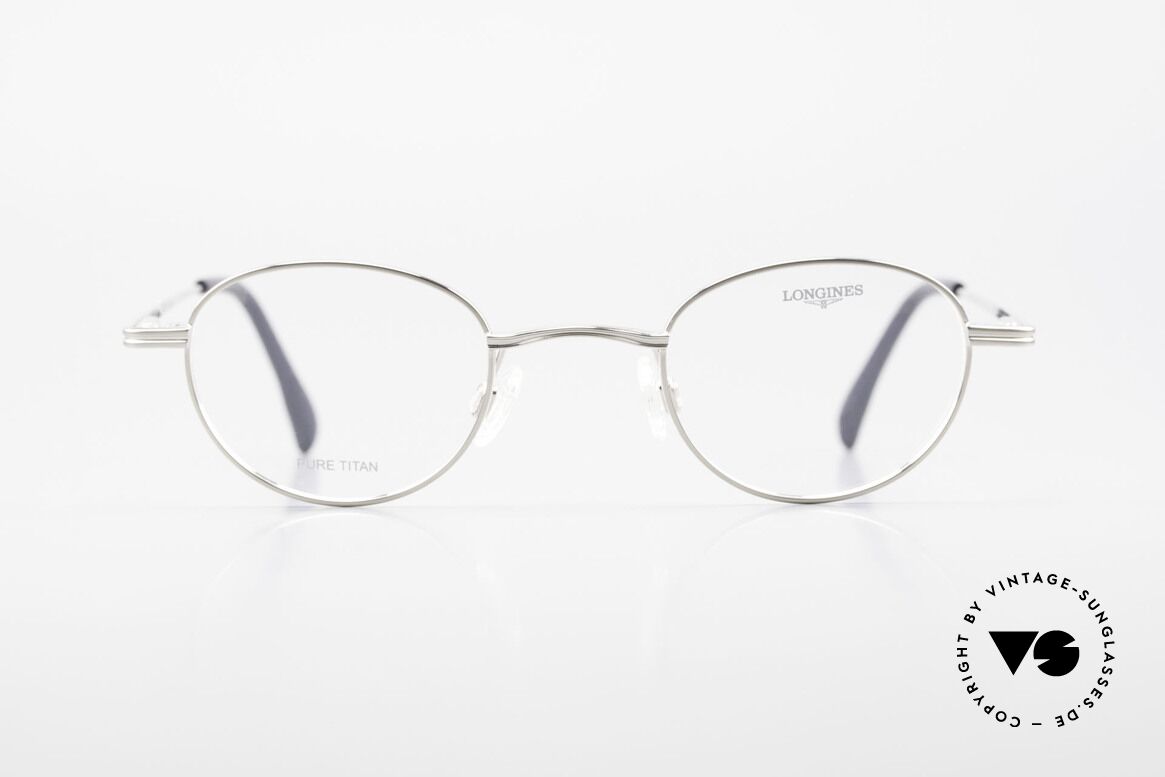 Longines 4268 90er Pantobrille Pure Titan, Longines Panto-Brille, Model 4268, Größe 44/24, 140, Passend für Herren und Damen