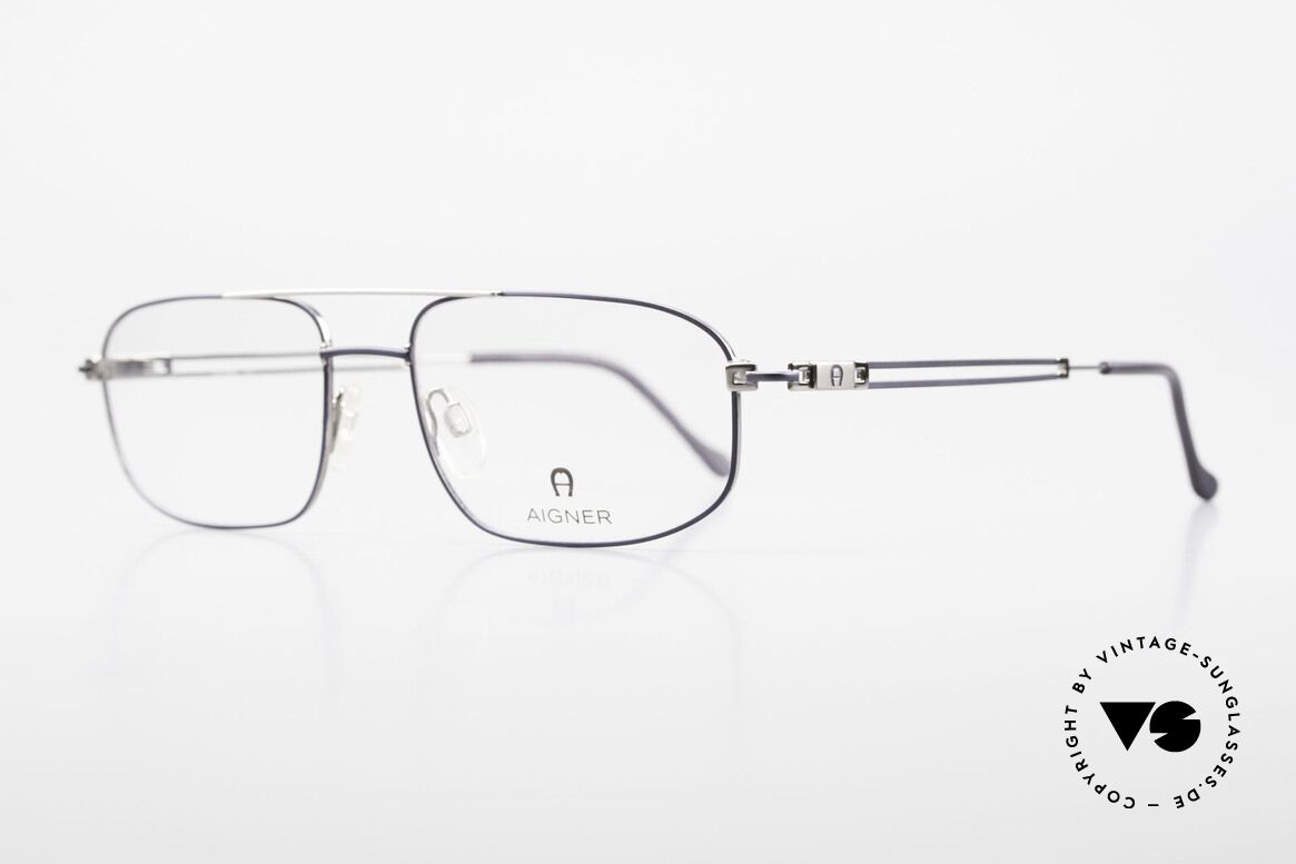 Aigner EA9111 90er Herrenfassung Metall, klassische 90er Herrenbrille, made in Germany Qualität, Passend für Herren