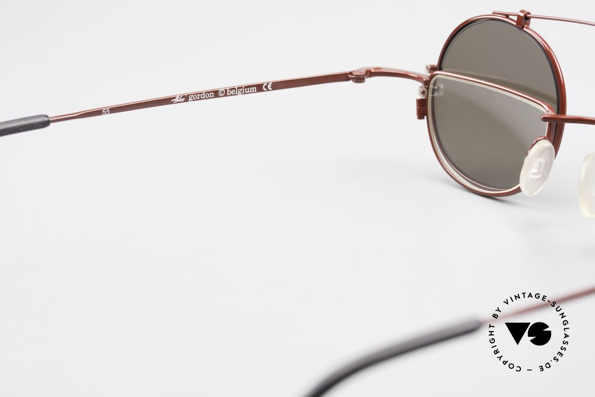 Theo Belgium Gordon Lesebrille Mit Sonnen-Clip, KEINE RETRObrille, sondern ein 20 Jahres altes Original, Passend für Herren und Damen Theo Belgium Gordon Lesebrille Mit Sonnen-Clip, KEINE RETRObrille, sondern ein 20 Jahres altes Original, Passend für Herren und Damen