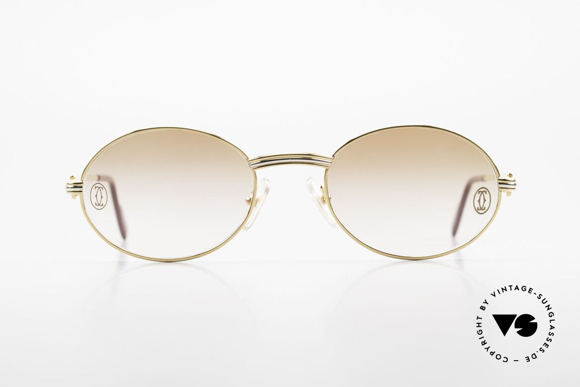 Cartier Saint Honore Customized Edition in Large, ovale VINTAGE Cartier Sonnenbrille von circa 1998, Passend für Herren