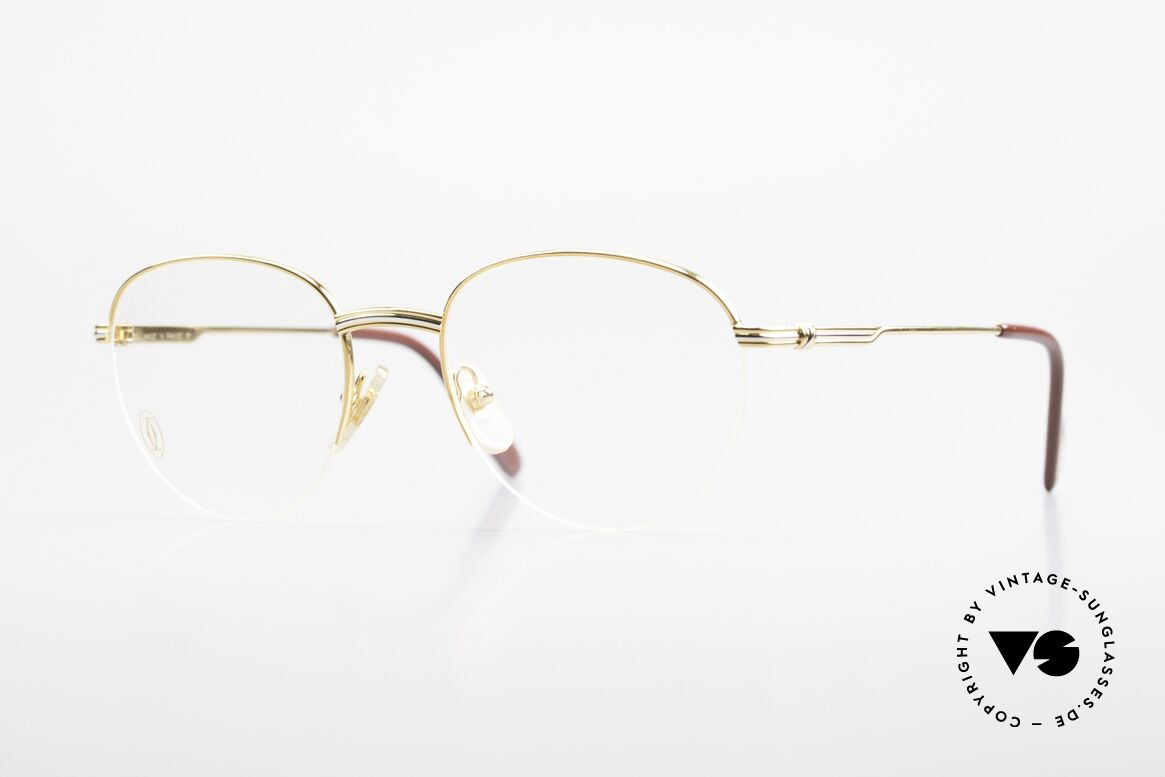 Cartier Colisee Runde Luxus Brillenfassung, rundliche Cartier Brillenfassung in Größe 49°18, Passend für Herren und Damen