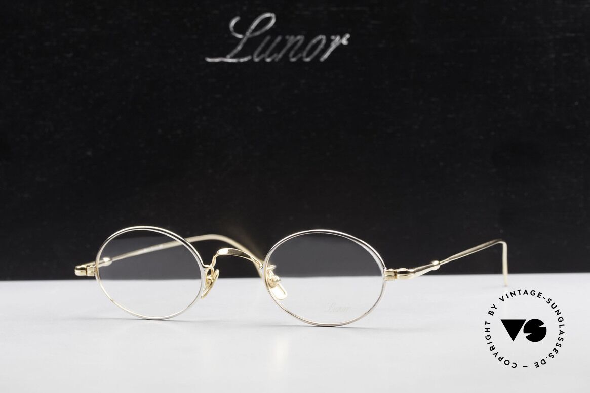 Lunor V 100 Ovale Lunor Brille Bicolor, Größe: medium, Passend für Herren und Damen