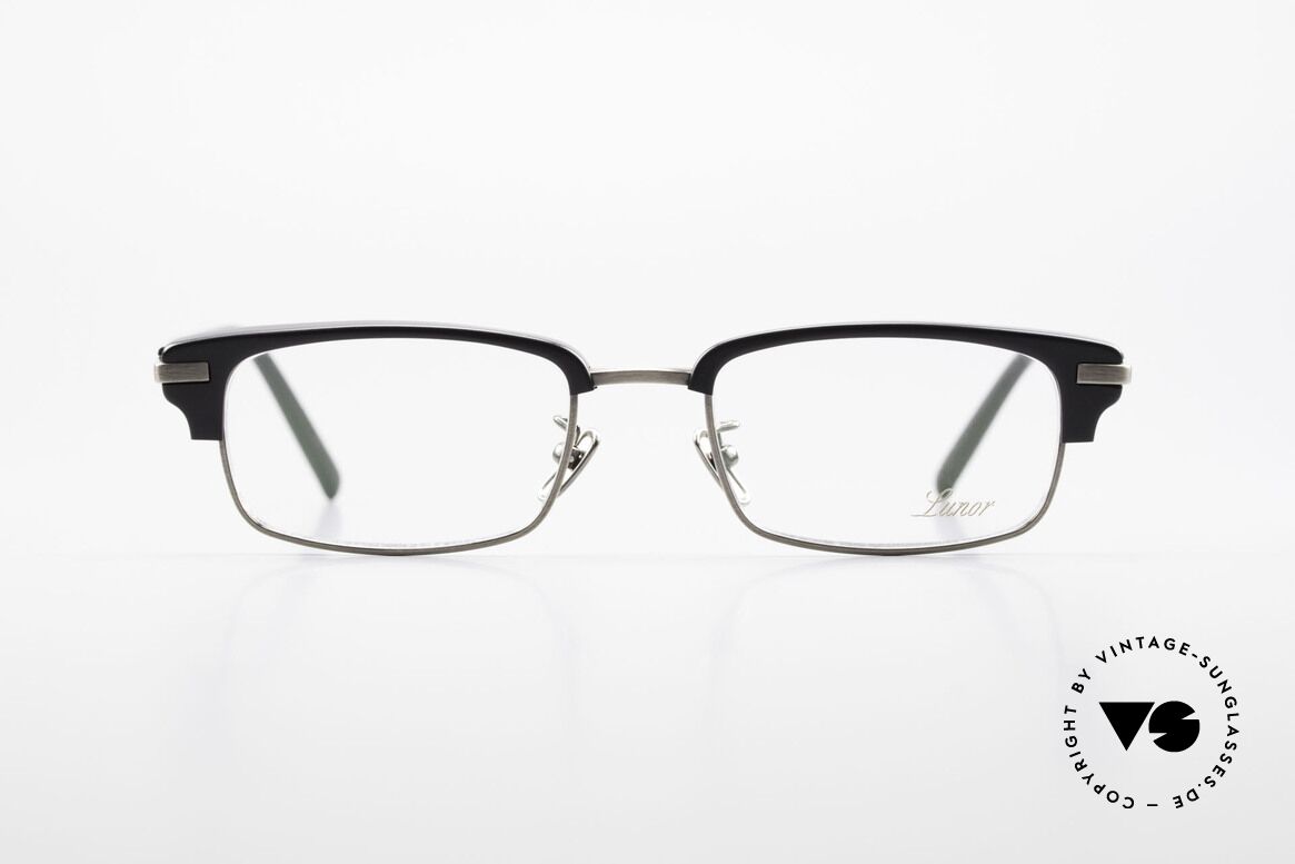 Lunor Combi II Mod 80 Kombibrille Titanium Japan, LUNOR Combi II Modell 80 AS (Antik Silber) Brille, Passend für Herren und Damen
