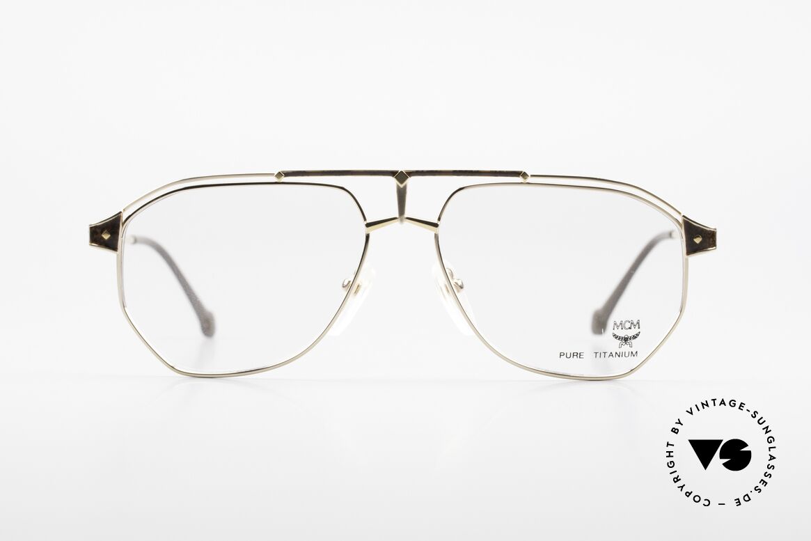 MCM München 6 XL Luxus Vintage Brille 90er, extra große MCM Designer-Brille aus den 90ern, Passend für Herren