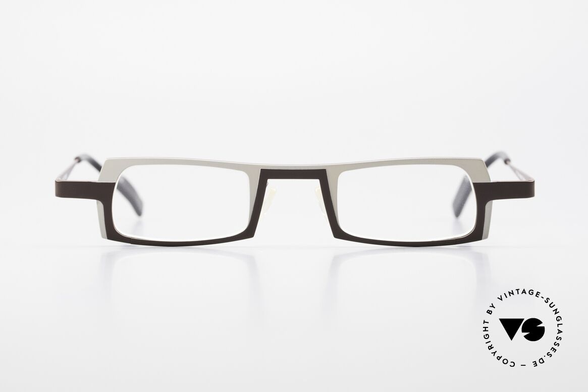 Theo Belgium Wimsey Eckige Herrenbrille Titanium, eckige Theo Belgium Designer Lesebrille für Herren, Passend für Herren