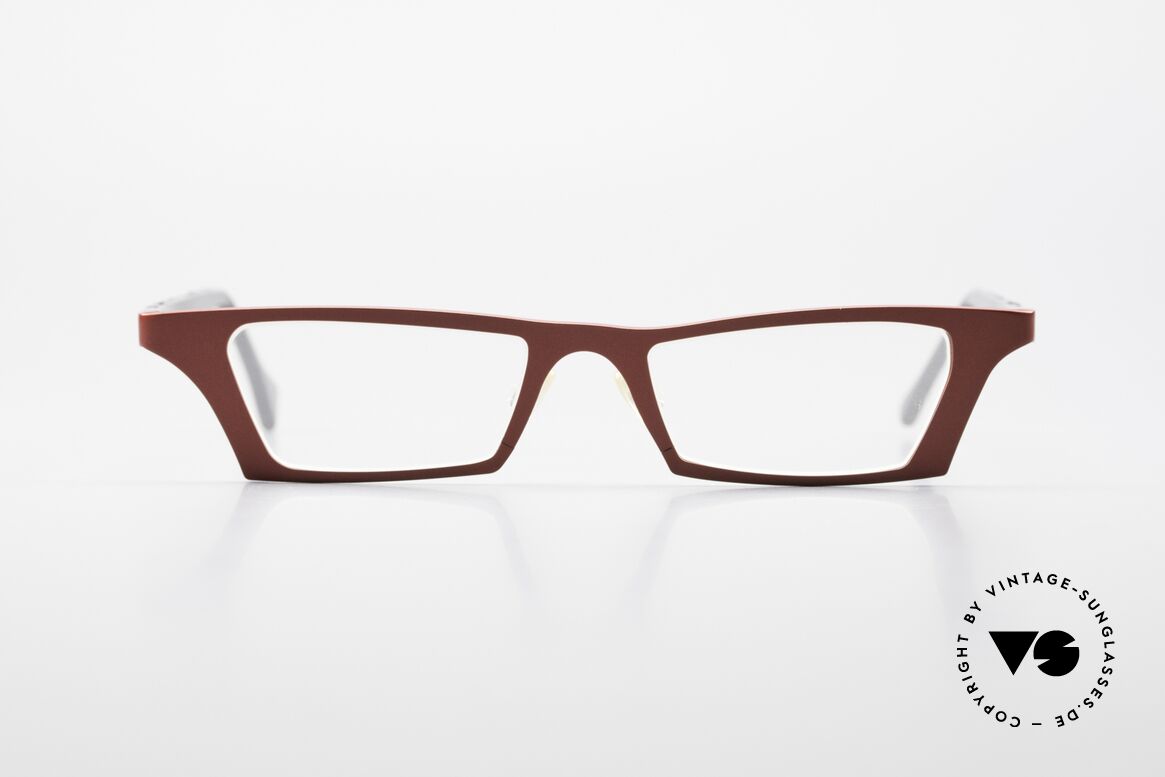 Theo Belgium Eye-Witness JJ Damenbrille Pure Titanium, verrückte Lesebrille der Theo Belgium Eye Witness Serie, Passend für Damen