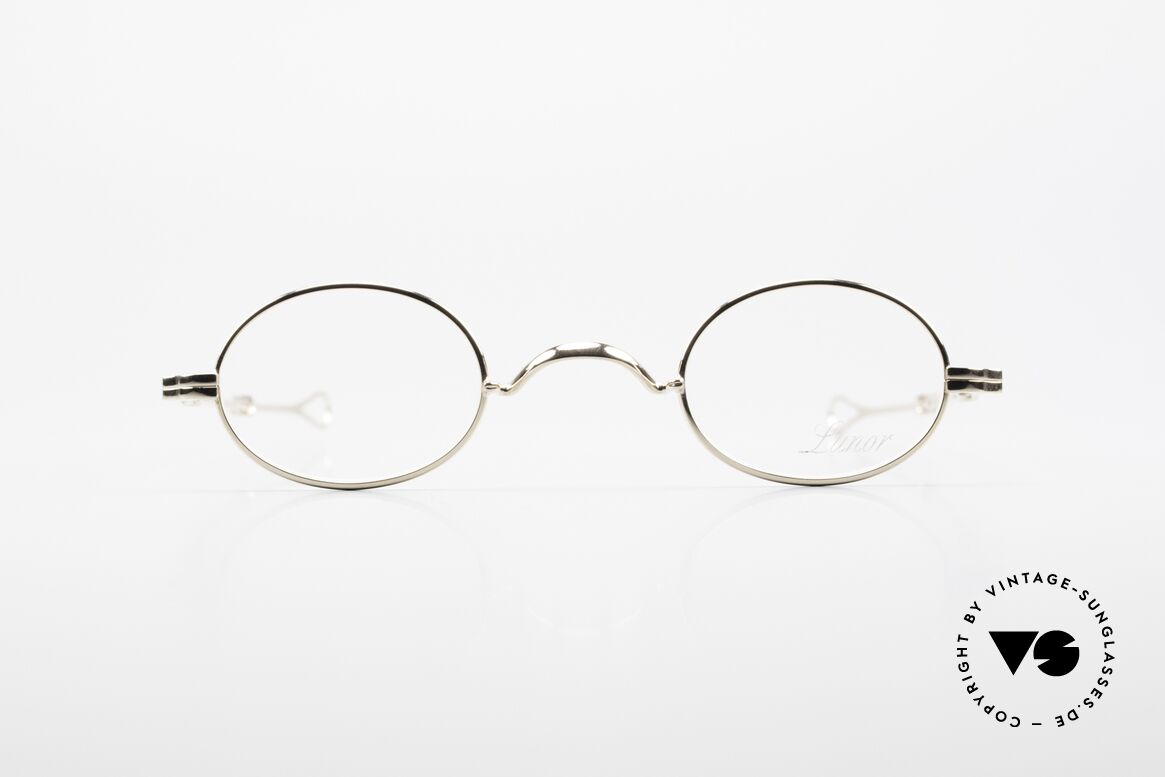 Lunor I 04 Telescopic Sehr Kleine Brille Oval Teleskop, sehr kleine ovale LUNOR Brille mit Schiebebügeln, Passend für Herren und Damen