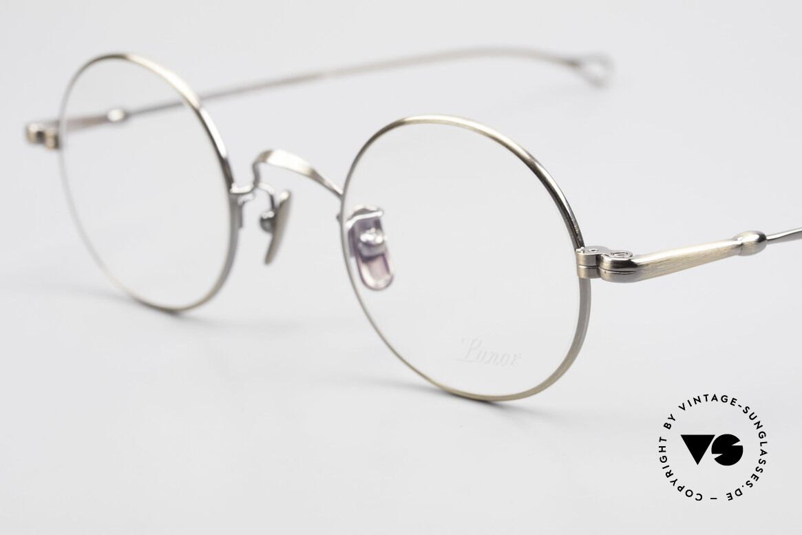 Lunor V 110 Runde Lunor Metallbrille Titan, Modell V110 = zeitlose Brille für Damen und Herren, Passend für Herren und Damen
