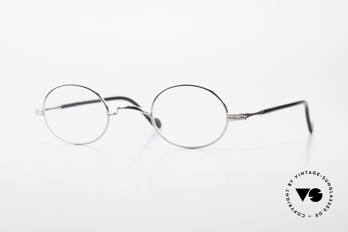 Lunor II A 10 Ovale Vintage Brille Platin, Lunor Brille aus der Lunor II-A Serie (A = Acetat), Passend für Herren und Damen