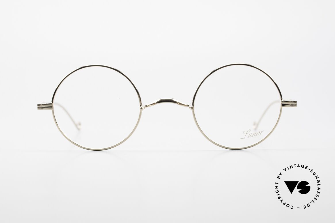 Lunor II 23 Runde Brille Special Edition, Vollrand-Metallfassung; limitierte Special Edition, Passend für Herren und Damen