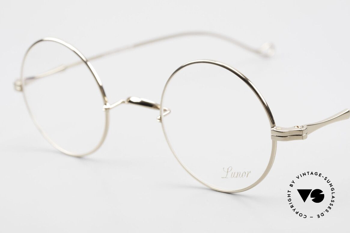Lunor II 23 Runde Brille Special Edition, edel, stilvoll, zeitlos = ein wahres LUNOR ORIGINAL, Passend für Herren und Damen