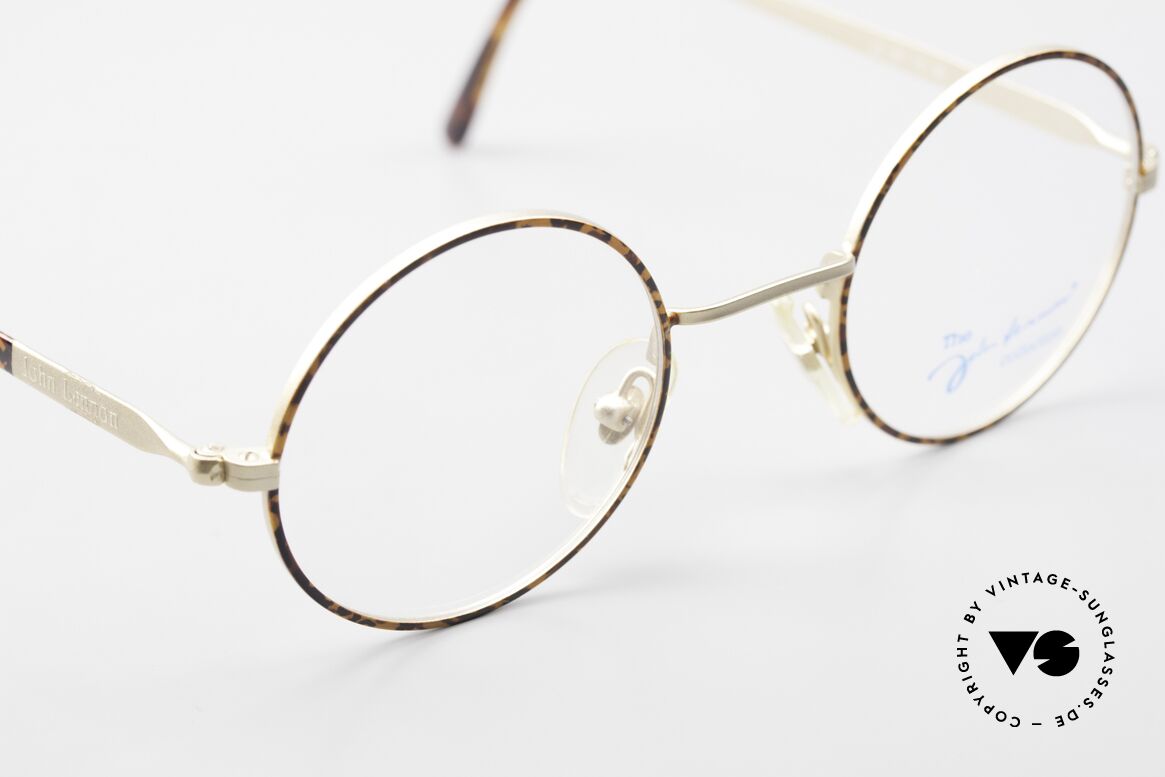 John Lennon - Revolution Vintage Brille Klein & Rund, ungetragen (wie all unsere vintage J.Lennon Brillen), Passend für Herren und Damen