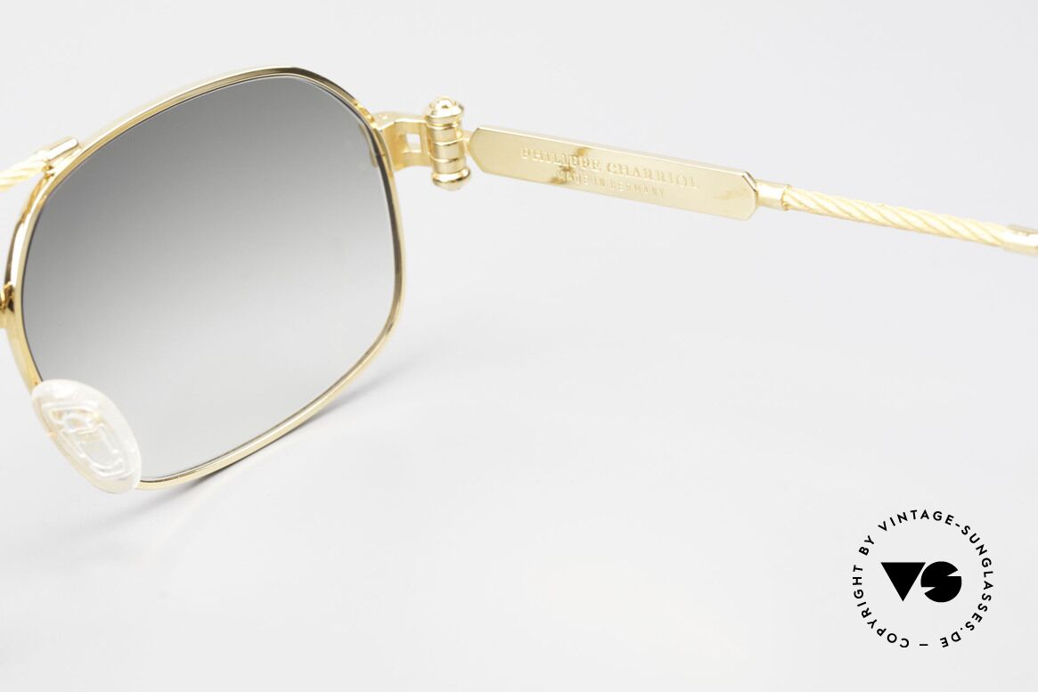 Philippe Charriol 90PP Insider 80er Luxus Sonnenbrille, Größe: large, Passend für Herren