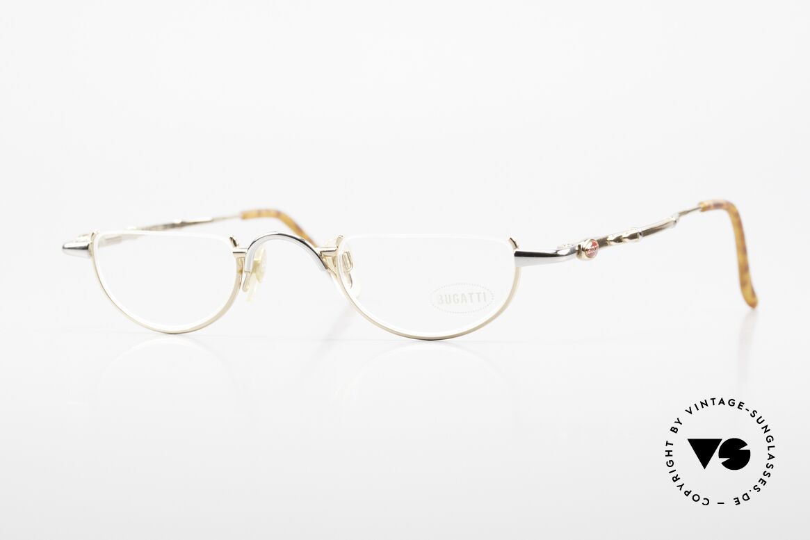 Bugatti 28108 Lesebrille Herren Bicolor 90er, sehr edle Bugatti Herren-Lesebrille, Luxus pur, Passend für Herren