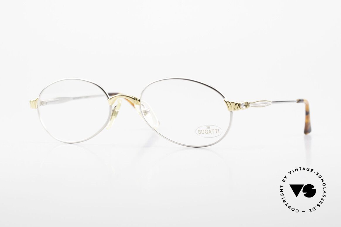 Bugatti 14109 90er Brille Titanium Herren, äußerst elegante BUGATTI vintage Brillenfassung, Passend für Herren