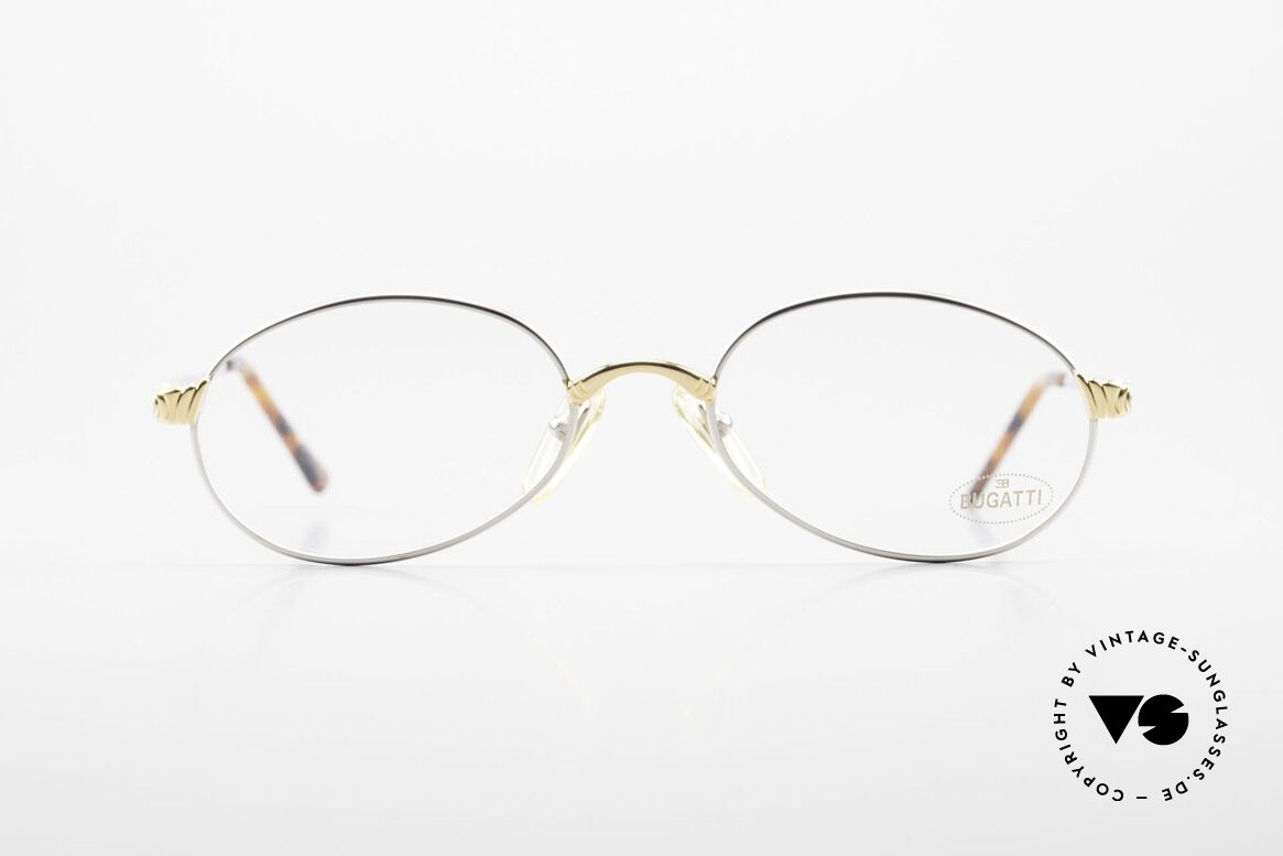 Bugatti 14109 90er Brille Titanium Herren, äußerst elegante BUGATTI vintage Brillenfassung, Passend für Herren