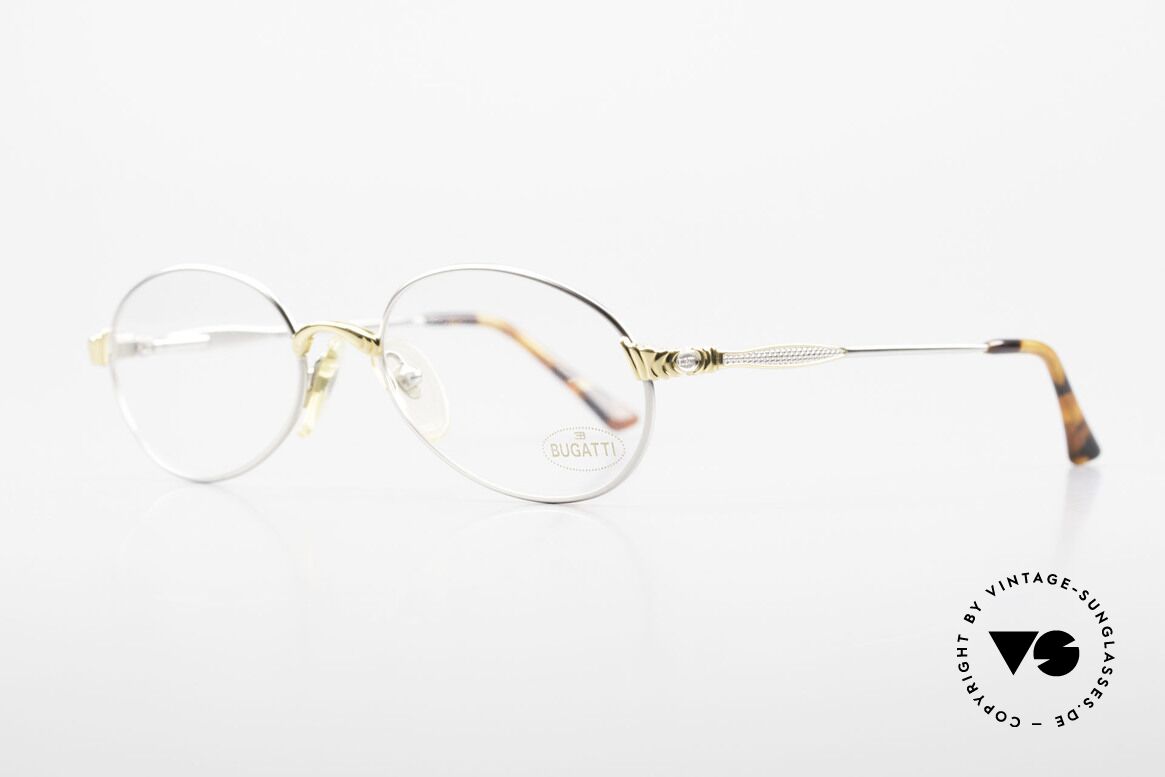 Bugatti 14109 90er Brille Titanium Herren, beste Materialien (Titanium-Bügel) & Verarbeitung, Passend für Herren