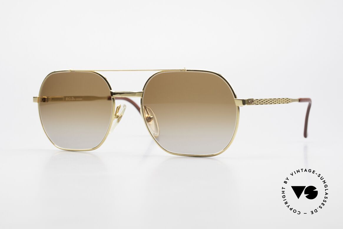 Christian Dior 2357 80er Herren Brille Vergoldet, Designer-Sonnenbrille der DIOR "Monsieur" Serie, Passend für Herren