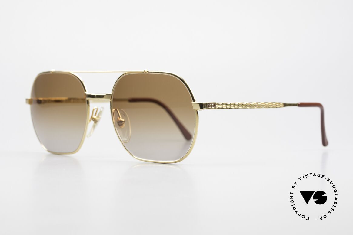 Christian Dior 2357 80er Herren Brille Vergoldet, gesamte Metallfassung 22kt vergoldet (gelb-gold), Passend für Herren