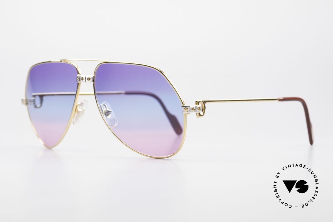 Cartier Vendome Santos - L Unique 3fach Verlauf Galaxy, 22kt VERGOLDETER Rahmen in LARGE Größe 62-14, 140, Passend für Herren