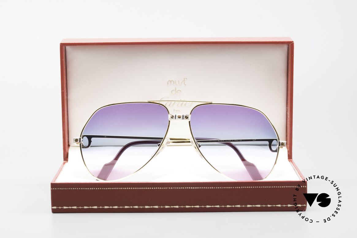 Cartier Vendome Santos - L Unique 3fach Verlauf Galaxy, KEINE Retrobrille, sondern ein altes vintage ORIGINAL!, Passend für Herren