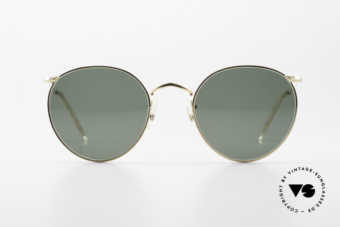 Algha Panto 47/22 Alte 70er Gold Filled Brille, vintage Sonnenbrille von Algha in S bis M Größe, Passend für Herren und Damen