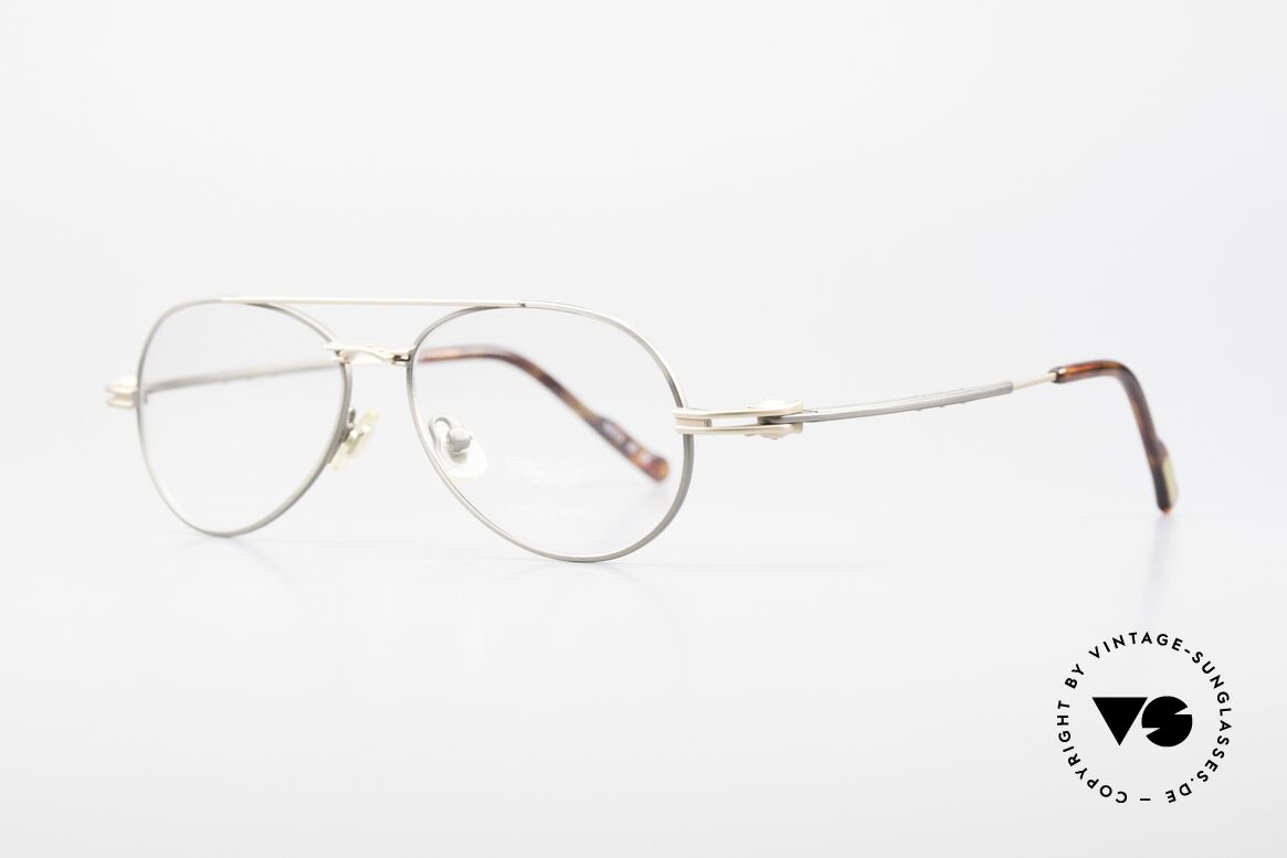 Aston Martin AM49 Titanium Brille Aviator Style, sportlich elegant, ergonomisch geformt und aus Titanium, Passend für Herren