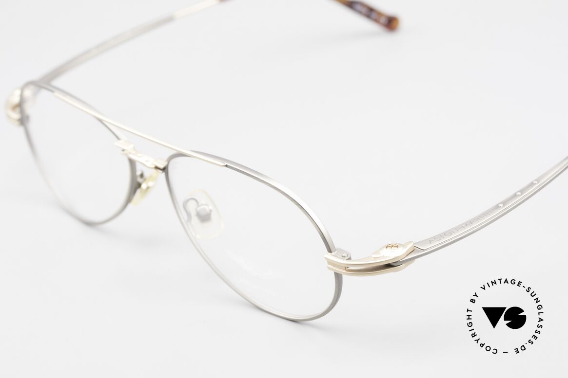 Aston Martin AM49 Titanium Brille Aviator Style, kostbares Unikat (circa 25 Jahre alt) und in TOP-Qualität, Passend für Herren
