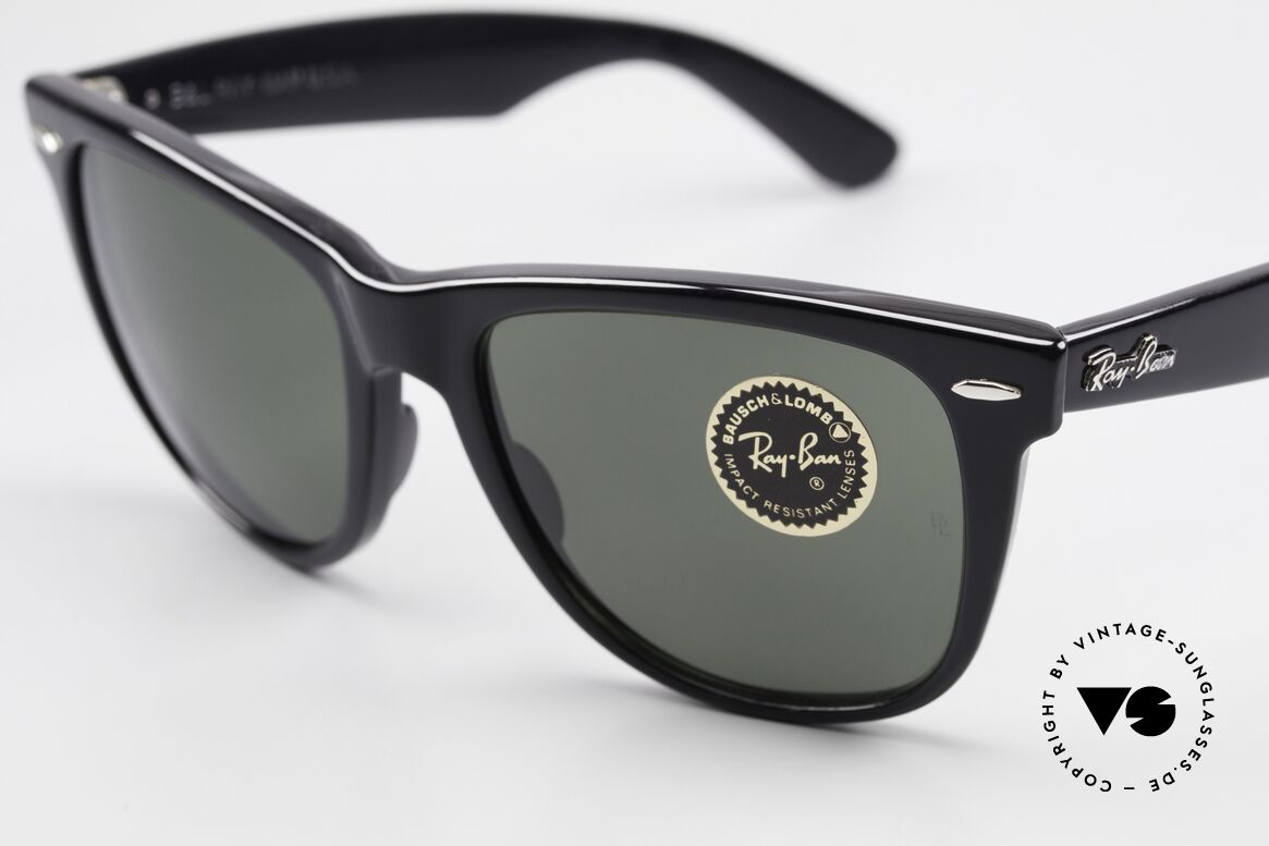Ray Ban Wayfarer II JFK USA Vintage Sonnenbrille, G15 Mineralgläser mit dem legendären B&L, Passend für Herren