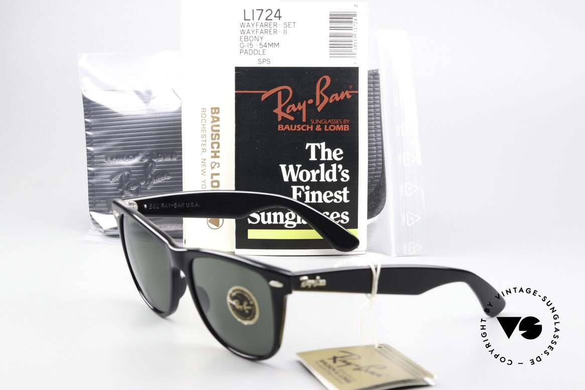 Ray Ban Wayfarer II JFK USA Vintage Sonnenbrille, Größe: large, Passend für Herren
