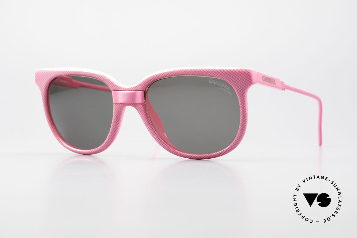 Carrera 5426 Damen Sportsonnenbrille Pink, Carrera Cat-Changer Sportsonnenbrille von 1988, Passend für Damen