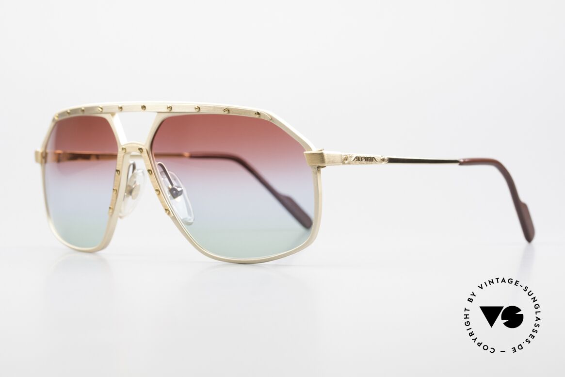 Alpina M6 West Germany Sonnenbrille, mit einzigartigen neuen Gläser mit dreifach-Verlauf, Passend für Herren und Damen