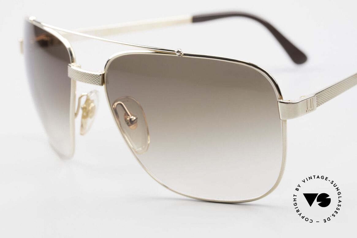 Dunhill 6036 Vergoldete Brille Comfort Fit, Barley-Verfahren: winzige Facetten für sanften Glanz, Passend für Herren