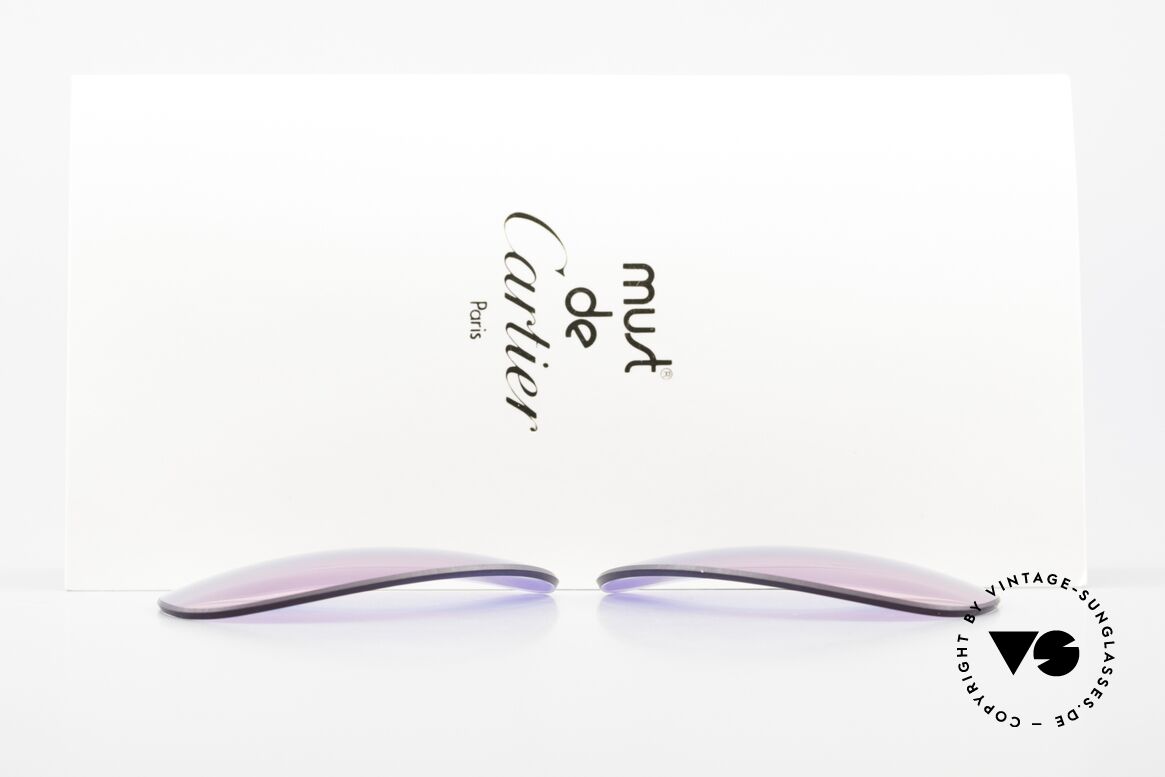 Cartier Vendome Lenses - L Tricolor Sonnengläser Galaxy, von unserem Optiker gefertigt: daher neu & kratzerfrei, Passend für Herren