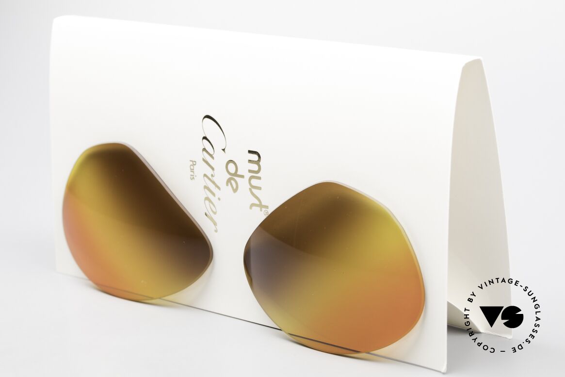Cartier Vendome Lenses - L 3fach Verlauf Wüstensonne, neue CR39 UV400 Kunststoff-Gläser (100% UV Schutz), Passend für Herren und Damen