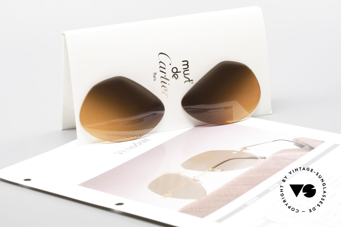 Cartier Vendome Lenses - L 2fach Verlauf Wüstensturm, besonderer, zweifarbiger Farb-Verlauf ("Wüstensturm"), Passend für Herren und Damen