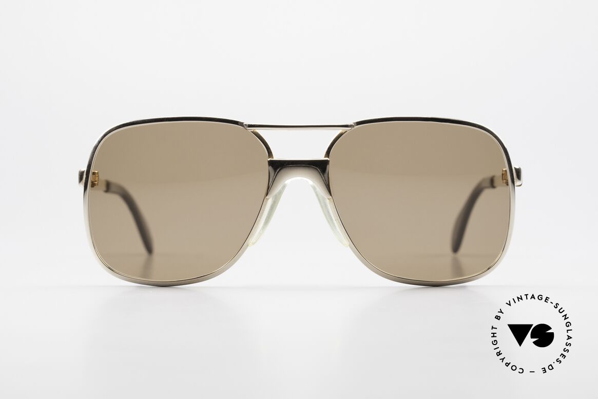Metzler 7680 Kleine 80er Brille Vergoldet, Metzler war damals ein Maßstab für beste Qualität, Passend für Herren