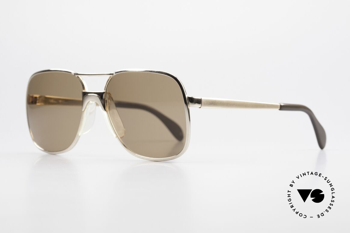 Metzler 7680 Kleine 80er Brille Vergoldet, vergoldete Metallfassung: für die Ewigkeit gemacht, Passend für Herren