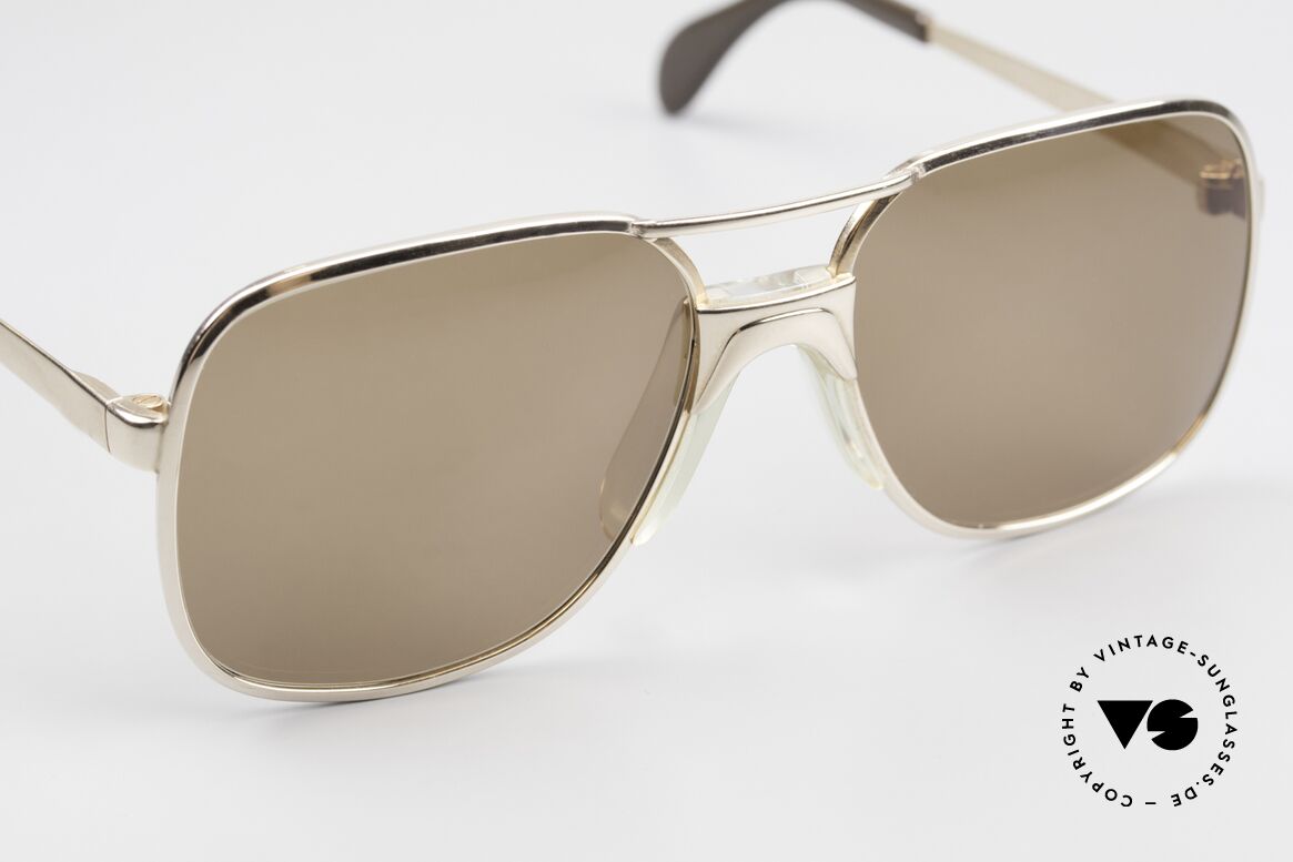 Metzler 7680 Kleine 80er Brille Vergoldet, KEINE Retrobrille, ein über 35 Jahre altes Original, Passend für Herren