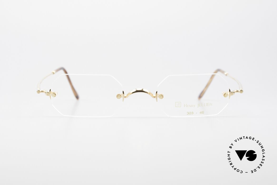 Henry Jullien Paraphe 303 Randlose Brille Achteckig, randlose vintage Brillenfassung von Henry Jullien, Passend für Herren und Damen