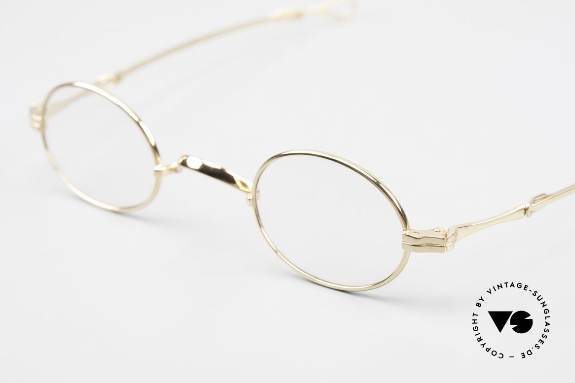 Lunor I 04 Telescopic XS Brille Oval Teleskop Gold, GELBGOLDENE Fassung (für große Stärken geeignet), Passend für Herren und Damen