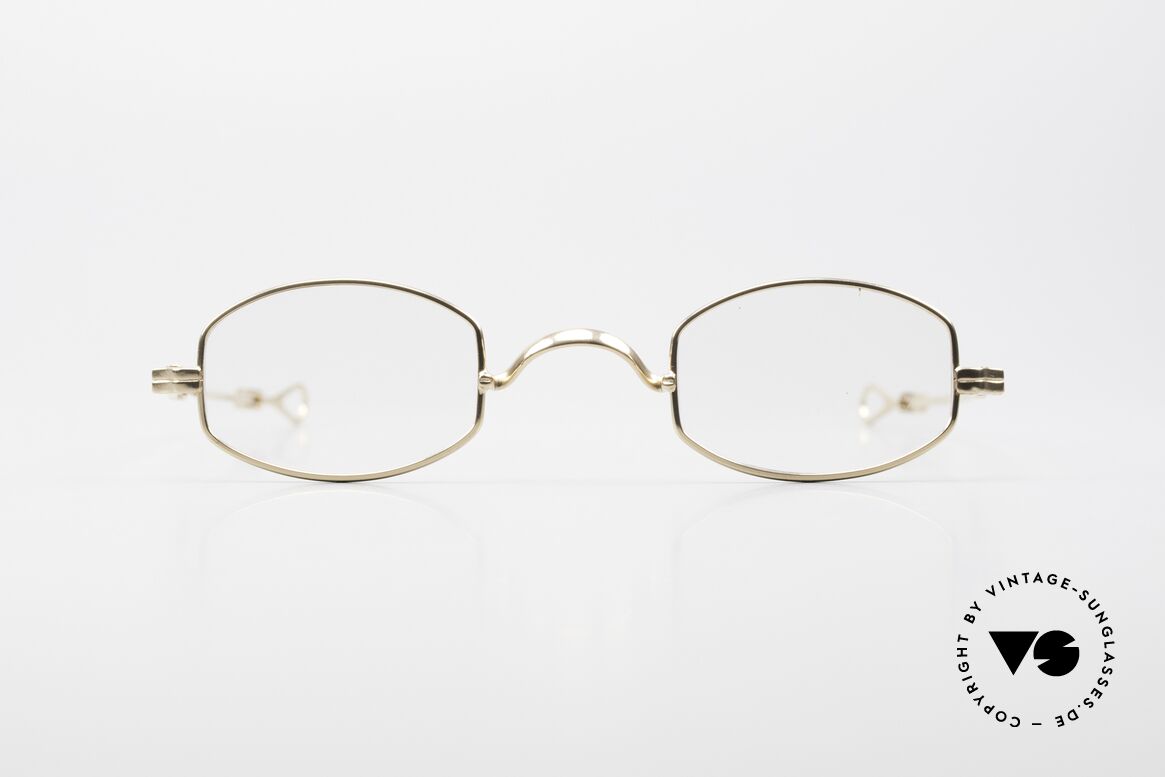 Lunor I 02 Telescopic Teleskopartige Schiebebügel, sehr kleine Lunor Brille mit Teleskop-Schiebebügeln, Passend für Herren und Damen