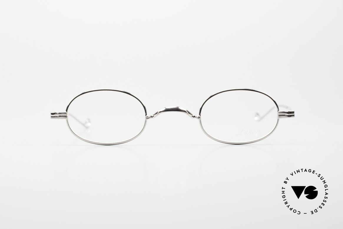 Lunor II 08 Kleine Ovale Brille Platin, deutsches Traditionsunternehmen; made in Germany, Passend für Herren und Damen