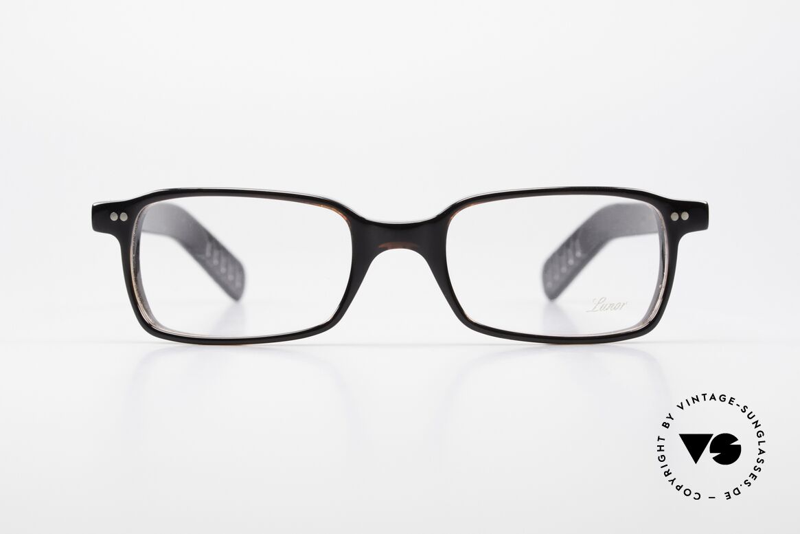 Lunor A55 Eckige Lunor Brille Acetat, Modell 55: eckige Lunor Brille der Acetat-Kollektion, Passend für Herren und Damen