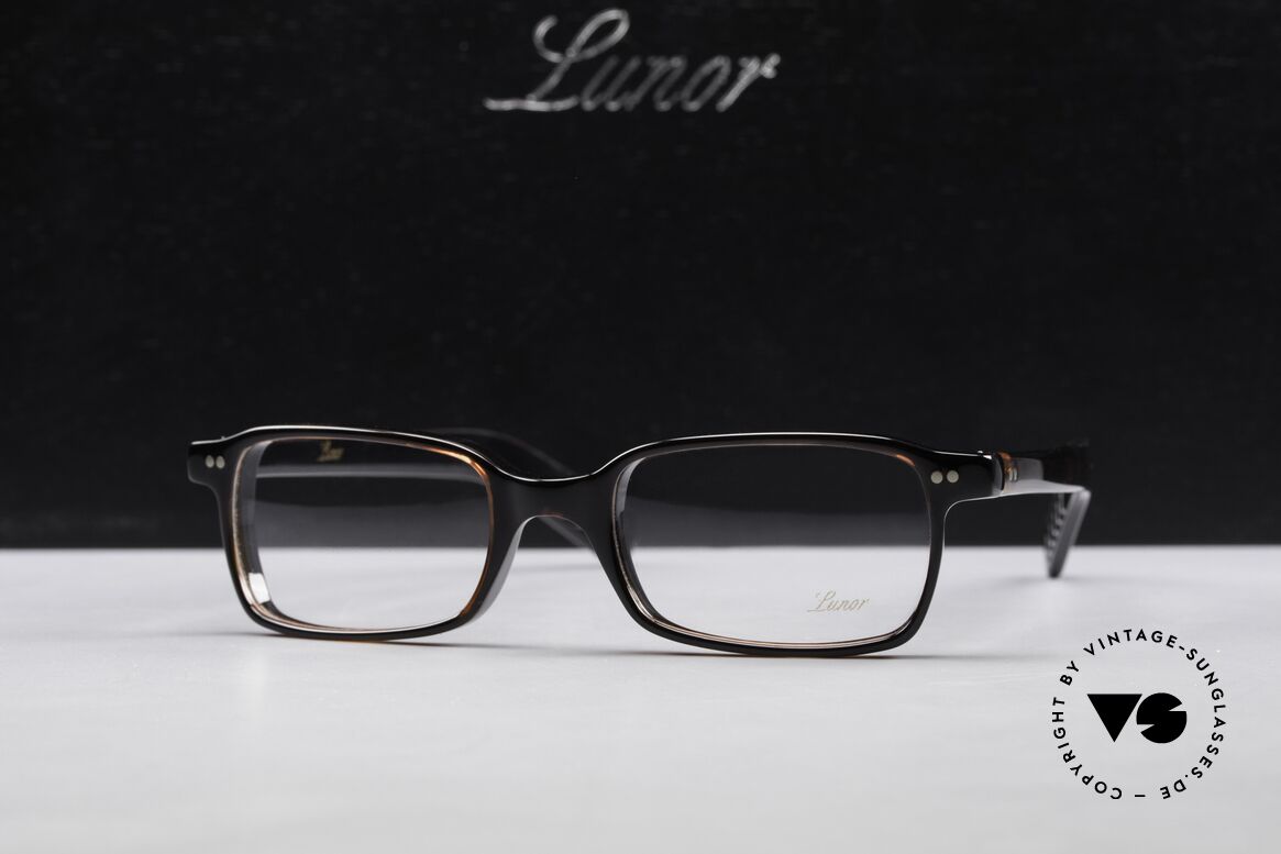 Lunor A55 Eckige Lunor Brille Acetat, Größe: medium, Passend für Herren und Damen