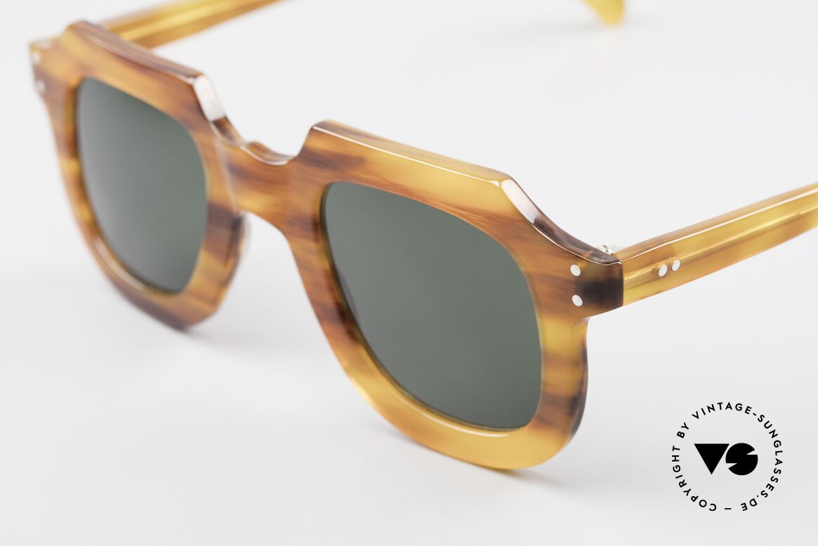 Lesca Classic 4mm 50 Jahre Alte Sonnenbrille, made in Frankreich, jedoch OHNE Rahmen-Aufdrucke, Passend für Herren