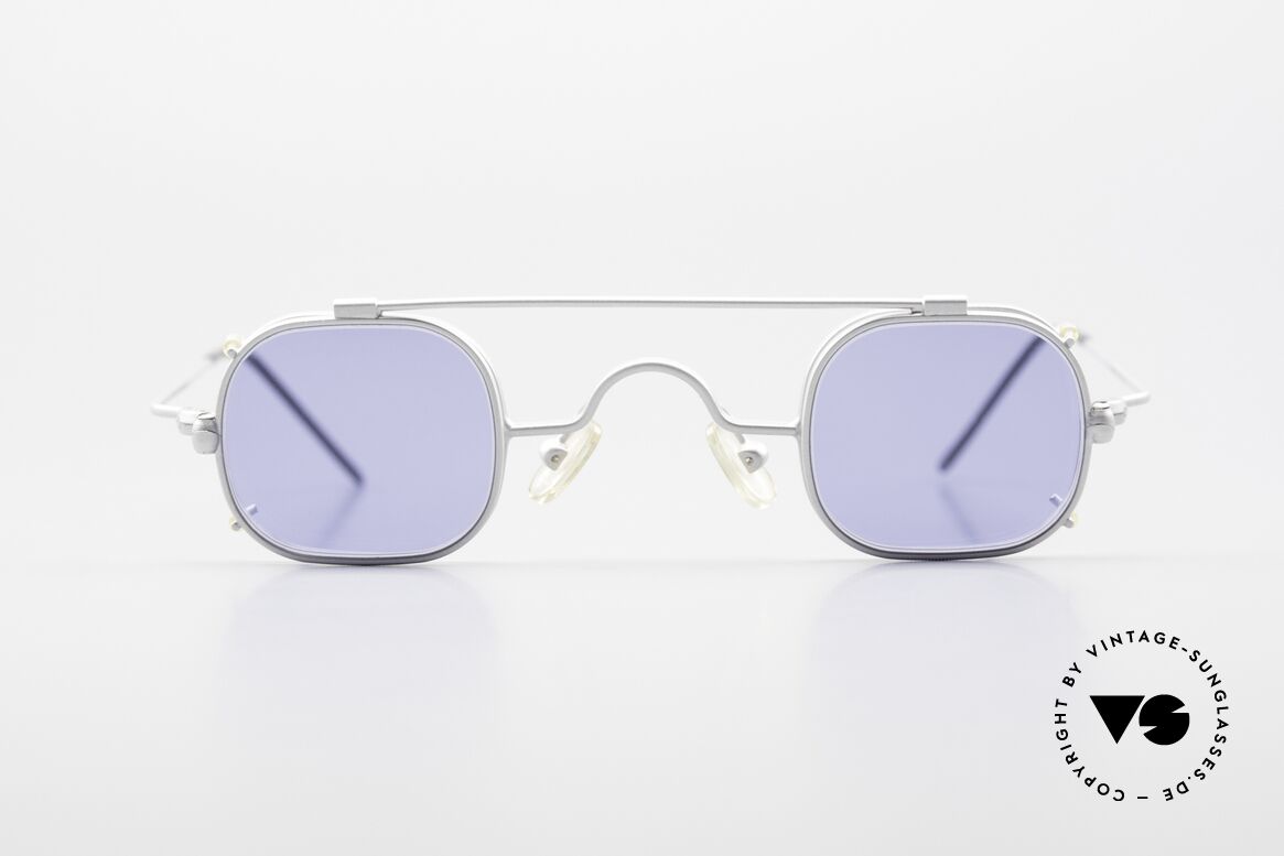 Morel 6090 Eckige Brille Mit Sonnenclip, Morel Brille 6090, Größe 33-35, 140 in Farbe col 702, Passend für Herren und Damen