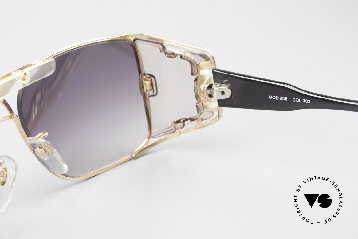Cazal 955 80er Hip Hop Sonnenbrille, Größe: large, Passend für Herren